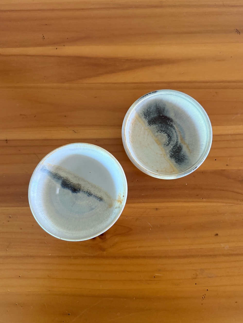 Pair of Handmade Studio Pottery Bowls